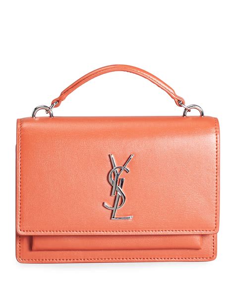 sunset chain wallet in smooth leather ysl|ysl wallet on chain sale.